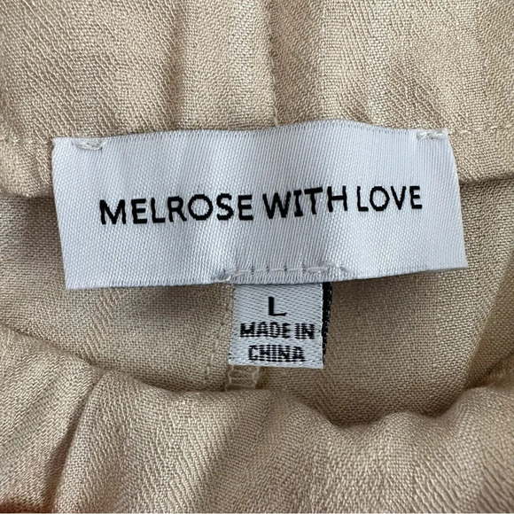 Melrose With Love PantSuit Wide leg trouser striped Size: Large - Picture 7 of 7
